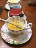 文盾（WENDUN） 英式骨瓷咖啡杯套装欧式下午茶茶具创意陶瓷简约家用红茶杯 金箔【粉之恋(内花款）】 实拍图