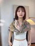 玖慕（JIUMU）真絲絲巾女士桑蠶絲綢方巾披肩紗巾長(zhǎng)輩媽媽教師節(jié)生日禮物禮盒裝 曬單實(shí)拍圖