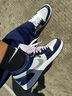 耐克（NIKE）鞋子aj男鞋 Air Jordan 1 Low 低幫男子運動休閑鞋籃球鞋 553558-141 白藍 42.5 曬單實拍圖