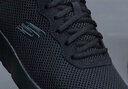 斯凱奇（Skechers）男鞋運動(dòng)鞋春季新款透氣網(wǎng)布鞋網(wǎng)面透氣旗艦休閑鞋輕便百搭跑步鞋 全黑色 39.5 曬單實(shí)拍圖