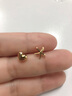 阿梵尼18K金心形耳釘女學(xué)生海星不對(duì)稱耳環(huán)AU750彩金耳環(huán)個(gè)性時(shí)尚 心形海星耳釘一對(duì) 曬單實(shí)拍圖