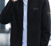 JEEP SPIRIT吉普外套男春秋季韓版抓絨衣男士立領(lǐng)上衣男裝 黑色 2XL  曬單實(shí)拍圖