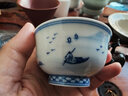 博曉（BOXiAO）品茗茶杯 景德鎮青花陶瓷功夫茶具主人杯個(gè)人單杯手繪山水 仿古風(fēng) 山水品茗杯（古風(fēng)） 曬單實(shí)拍圖