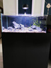 玉弘杰溪流缸魚缸家用中大型野采造景原生態(tài)水族箱免換水底過濾超白玻璃 鋼琴黑 100X50X121cm 曬單實(shí)拍圖