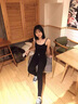 Jret復(fù)古藍(lán)小腳牛仔褲女高腰2025年新款春秋彈力修身顯瘦緊身鉛筆褲子 黑色 833 常規(guī) 28 建議100-110斤 曬單實(shí)拍圖