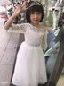 乖奇奇女童禮服高端鋼琴演出服兒童走秀蓬蓬裙花童婚紗小女孩主持人裙子 白色長(cháng)款 140cm  曬單實(shí)拍圖