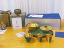 井瓷鎏金薄茶具整套裝高端茶壺茶杯送長(zhǎng)輩領(lǐng)導(dǎo)客戶老師喬遷禮物 鎏銀蓋碗套裝-克萊因藍(lán) 曬單實(shí)拍圖