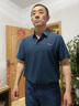 皮爾卡丹爸爸夏季套裝冰絲polo休閑夏裝中年男士短袖t恤兩件套父親衣服 528哈青+黑色長(cháng)褲兩件套 L /175【建議115-135斤】 曬單實(shí)拍圖