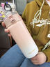 暢印 新款不銹鋼保溫杯女生ins高顏值水杯大容量喝水便攜學(xué)生杯子 漸變粉色【帶茶隔/520ml】 曬單實(shí)拍圖