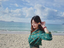 桑羅真絲睡衣女斜紋綢不易皺睡衣輕復古可外穿家居服 綠底小貓印花/短款 S 曬單實(shí)拍圖
