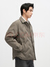 GXG男裝寬松短款羽絨服襯衫外套冬季 卡其色 185/XXL 曬單實(shí)拍圖