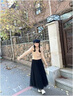 Avmko網(wǎng)紗裙韓版氣質(zhì)大擺仙女a(chǎn)字百褶半身裙中長(cháng)款高腰顯瘦紗裙蓬蓬裙 黑色三層紗大擺 裙長(cháng)85厘米 曬單實(shí)拍圖