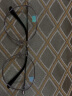 目戲（EYEPLAY）可配防蓝光近视眼镜男潮眼镜框架可选无度数平光镜女型号1051 C6银色-配目戏1.56防蓝光镜片 实拍图