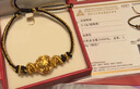 屹大福珠寶展廳足金999金幣轉運珠男生3D硬金黃金手鏈女金錢(qián)珠子手飾 6mm金幣0.7-0.8g 編繩手鏈 曬單實(shí)拍圖