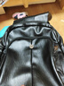 巨森袋鼠雙肩包女2024七夕時(shí)尚背包頭層牛皮軟皮大容量旅游包 黑色 曬單實(shí)拍圖