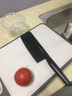 愉家 不銹鋼黑刃菜刀切片刀廚房女式菜刀全鋼刀柄一體黑刃刀具 黑刃菜刀 曬單實(shí)拍圖