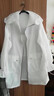 KANJ 防曬衣女學(xué)生韓版夏季中長(zhǎng)款薄款透氣寬松刺繡防曬服防紫外線外套女 白色 M 曬單實(shí)拍圖