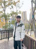 花花公子羽絨服男士冬季短款連帽新國標白鴨絨加厚保暖防寒羽絨學(xué)生外套男 ZC-BLW-米白色 XL 【125-145斤】 曬單實(shí)拍圖