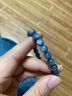 楚薇薇珍藏級海藍寶石手鏈女星光貓眼星空魔鬼藍冰透藍水晶手串男 魔鬼藍收藏級6.7mm 編號05182 曬單實(shí)拍圖