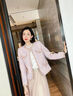 巧谷（QuinceGirl）高檔新品釘珠小香風(fēng)毛呢女士短外套女裝2023新款秋冬感小個(gè)子 粉色 S(建議80-90斤) 曬單實(shí)拍圖
