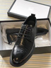 海瀾之家皮鞋男款真皮鞋子秋冬季加絨商務(wù)正裝男士增高中年爸爸休閑德比鞋 黑色 常規款 42 （比運動(dòng)鞋偏大一碼） 曬單實(shí)拍圖