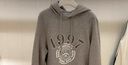 Teenie Weenie小熊女裝休閑簡(jiǎn)約連帽衛衣秋季學(xué)院風(fēng)綿羊毛混紡上衣 中灰色 S (160) 曬單實(shí)拍圖