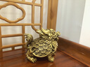 純黃銅擺件神獸龍龜擺件富甲龍龜動物家居辦公室避水金屬擺件 富甲龍龜-精工6寸 長15cm寬10cm 曬單實拍圖