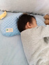 科迷熊兒童枕頭扇形加長(cháng)低枕1月嬰兒2寶寶3幼兒園6學(xué)生7歲以上9四季通用 曲面護頸【藍熊豆豆枕】 50x24x3cm【嬰兒枕】0-2歲 曬單實(shí)拍圖