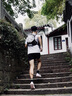 安美路越野跑背包戶外跑步雙肩包超輕登山徒步騎行馬拉松補(bǔ)給水袋背包 格紋白-均碼，男女同款 單背包 曬單實(shí)拍圖