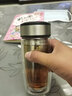 希樂(lè )雙層玻璃杯男女士家用車(chē)載便攜隔熱過(guò)濾網(wǎng)家用商務(wù)辦公泡茶水杯子 本色 380ml 曬單實(shí)拍圖