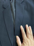 恒源祥中老年寬松西服套裝男爸爸裝婚禮男士休閑西裝父親中年人商務(wù)正裝 2扣藏青兩件套 180/XL 曬單實(shí)拍圖