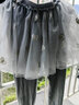 戴維貝拉（DAVE＆BELLA）兒童休閑褲女童裙褲小童打底褲幼兒褲子女寶寶長(cháng)褲春季新款童褲 灰色【現貨】 120 cm（建議身高110-120cm） 曬單實(shí)拍圖