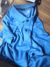 乔丹 短袖t恤男士夏季新款时尚上衣速干透气健身装休闲运动服冰丝半袖 湖蓝-POLO（透气）-系列1 L 实拍图