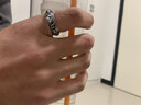 傾愛S925銀戒指男士六字真言貔貅轉(zhuǎn)動戒指單身戒七夕禮物送男友 貔貅戒指20號（適合59-60mm周長的手指） 曬單實拍圖
