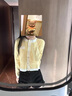 AEMAPE高檔煙管牛仔褲女士2025春秋冬新款修身顯瘦百搭彈力直筒垂感褲子 黑灰色 L 100-110斤 曬單實拍圖