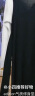 edition设计感拼色针织裙女春季款气质修身显瘦小众连衣裙 黑色 M/165 晒单实拍图
