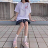 love legend情侶裝夏季天短袖t恤套裝新款潮流男女同款半袖上衣學(xué)生班服定制 (深愛的你)白色/白色 M 男+女S 曬單實(shí)拍圖