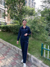 俞兆林（YUZHAOLIN）中老年運(yùn)動(dòng)套裝女春秋媽媽秋裝外套40歲50洋氣大碼中年休閑三件套 1522 深藍(lán)色【三件套】春秋款 XL 【建議105-120斤】 曬單實(shí)拍圖