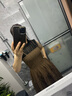 晚白【可內(nèi)搭外穿上衣】2025早秋網(wǎng)紗棉質(zhì)親膚萊賽爾木耳邊疊穿針織衫 黑色 M 曬單實(shí)拍圖