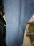 AEMAPE蘋(píng)果純棉春秋款男士九分牛仔褲純色高腰寬松四季款美式高街直筒 168#淺藍色 38  (2尺9) 曬單實(shí)拍圖