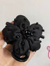 默研（MOYAN）抖音同款向陽(yáng)花抓夾黑色水晶感太陽(yáng)花朵抓夾甜美清新氣質(zhì)發(fā)夾 1#模特款 B08-305 曬單實(shí)拍圖