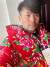 左斯客花衣服冬季東北大花布棉衣外套男女棉花加厚棉襖中國風(fēng)國潮大紅 紅色 M 曬單實(shí)拍圖