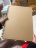 老人頭（lotory） 老人頭素描本加厚牛皮封面學(xué)生用速寫本素描紙手繪畫本彩鉛畫紙專業(yè)美術(shù)水彩本 8開/60頁牛皮封面素描本 曬單實(shí)拍圖