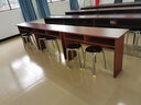 康洛美居 會(huì )議室會(huì )議桌椅組合1.2米雙人油漆木皮培訓教室長(cháng)形條桌辦公桌子 1.2*0.4*0.75米免漆板 曬單實(shí)拍圖