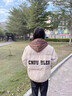 冬季加厚羽絨服女保暖寬松大碼學(xué)生棉襖假兩件面包服情侶外套男女 淺卡其 S 曬單實拍圖