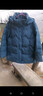 雅鹿媽媽冬季連帽可拆卸羽絨服中老年人2025秋冬新款白鴨絨外套厚衣服 1540湖藍厚款 4XL 推薦135-145斤 曬單實(shí)拍圖
