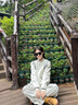 DXOT韓系棒球服短外套女小個(gè)子2025秋冬冬新款感美式休閑加厚衛(wèi)衣夾克 米白色 M 曬單實(shí)拍圖