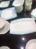 景探景德鎮(zhèn)輕奢骨瓷餐具整套金邊漸變色碗碟套裝家用結(jié)婚喬遷新居送禮 天空之城方形天元煲 60件套 曬單實(shí)拍圖