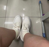 KISSCAT[明星同款]接吻貓厚乳酪餅干鞋24新休閑板鞋厚底小白鞋KA53281-50 白色 37 曬單實拍圖