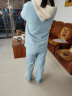 诺宜（NuoYI）月子装月子服哺乳衣纯棉孕产妇家居服睡衣J38158条纹蓝色L 实拍图